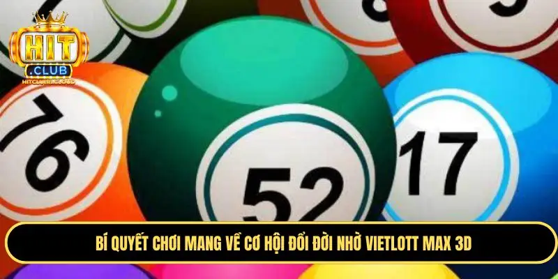 Bí quyết thắng lợi chuẩn trên Vietlott Max 3D